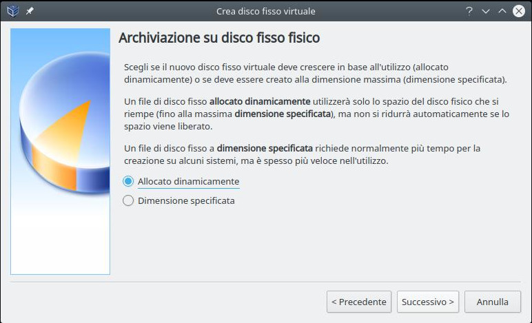 Cluster linux: installazione nodo 1 (allocazione disco)
